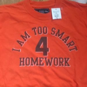 Boys Large T-shirt orange and NWT